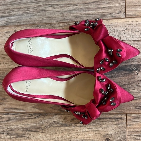Alexandre Birman Burgundy Pointed Toe Heels Size 36 - Picture 1 of 8
